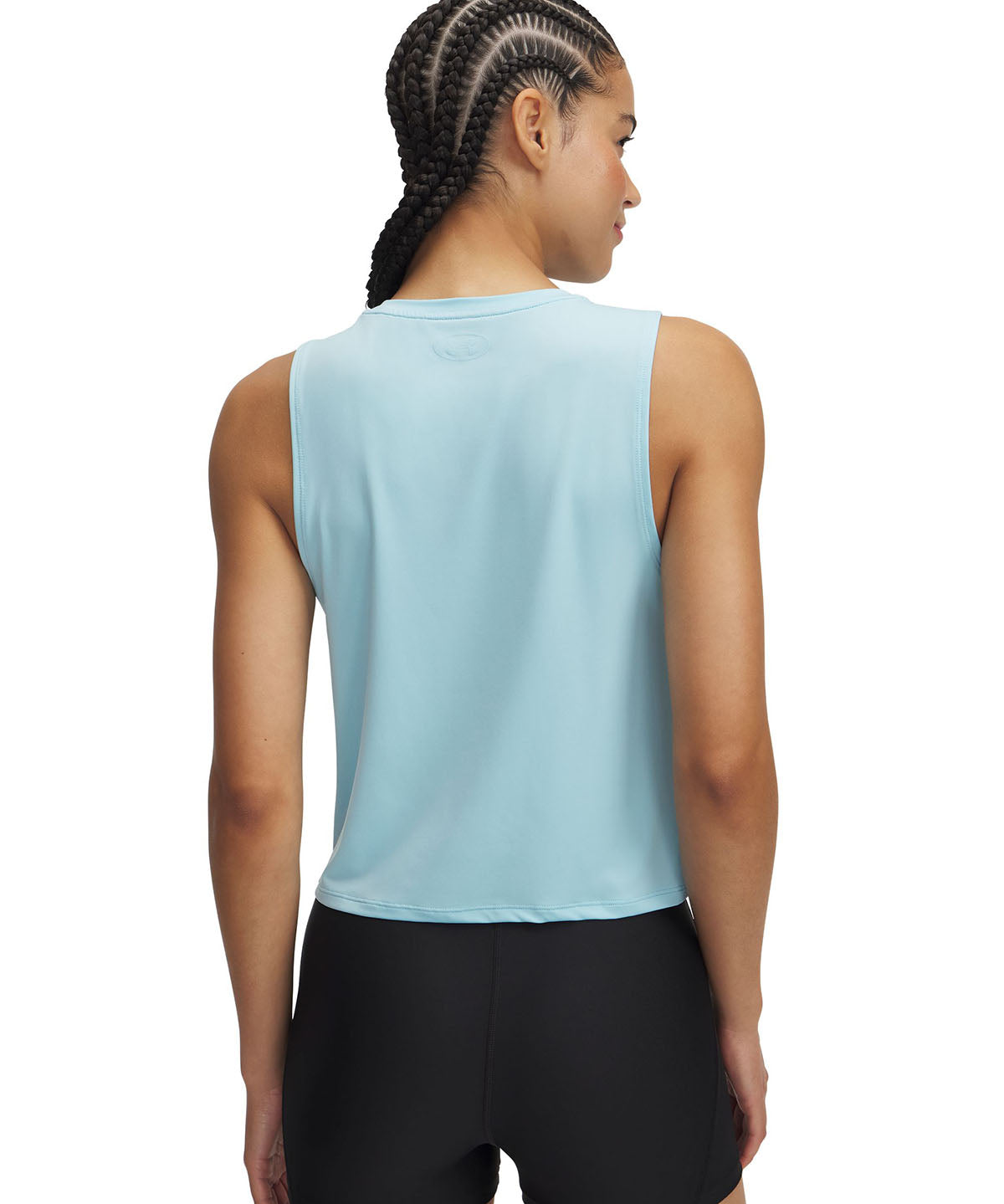 Polera sin mangas Under Armour vanish energy crop azul para mujer