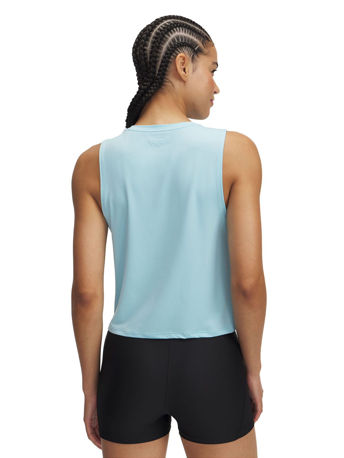 Polera sin mangas Under Armour vanish energy crop azul para mujer