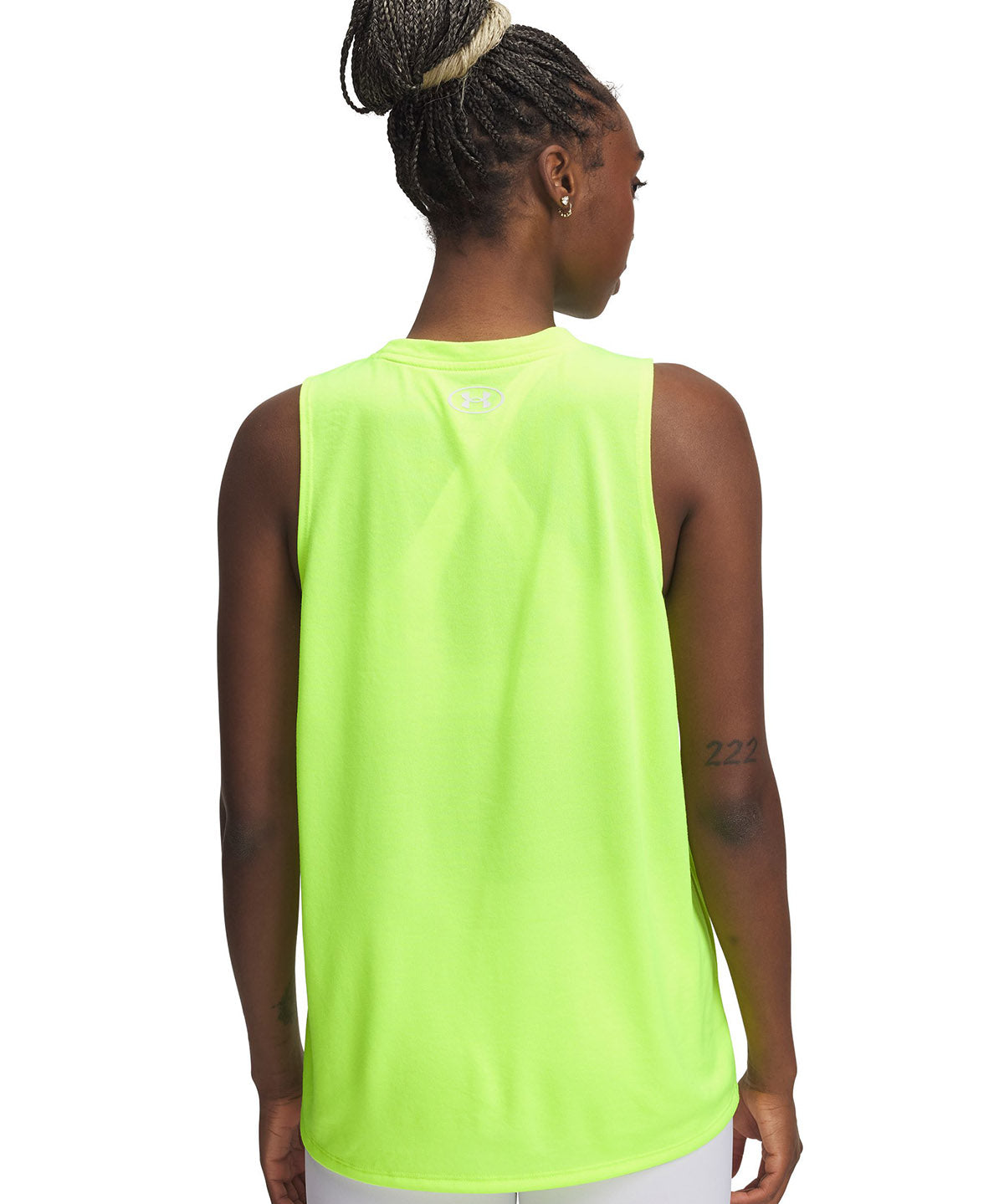 Polera sin mangas Under Armour tech amarillo para mujer