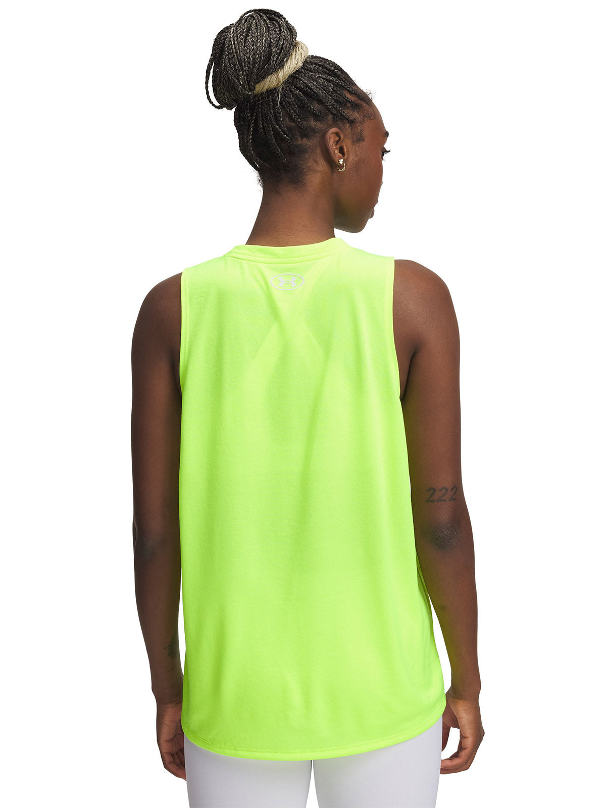 Polera sin mangas Under Armour tech amarillo para mujer