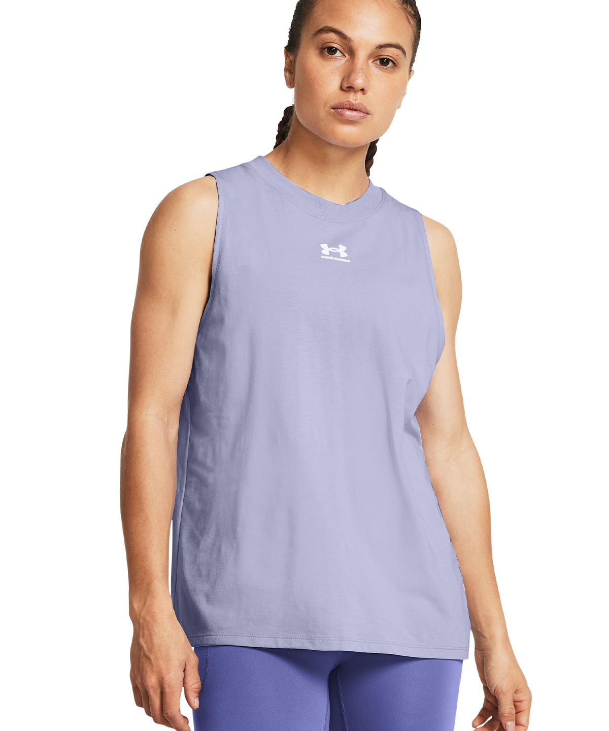 Polera sin mangas UA Off Campus Muscle para mujer