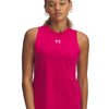 Polera sin mangas Under Armour Rival muscle tank rosado para mujer
