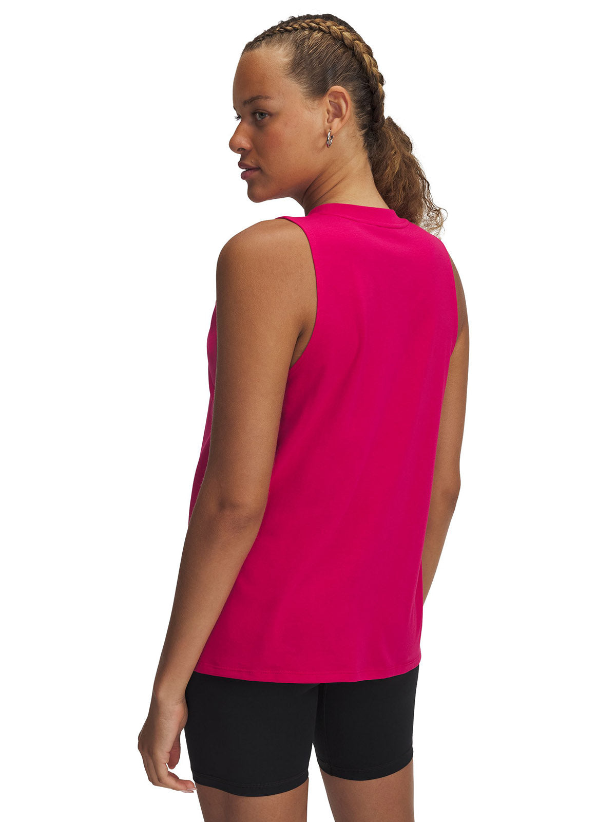 Polera sin mangas Under Armour Rival muscle tank rosado para mujer