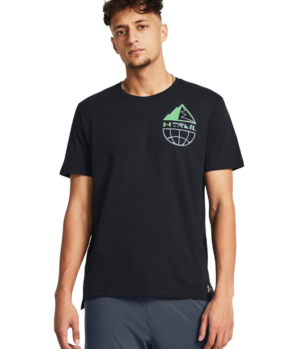 Polera manga corta UA Launch Trail para hombre