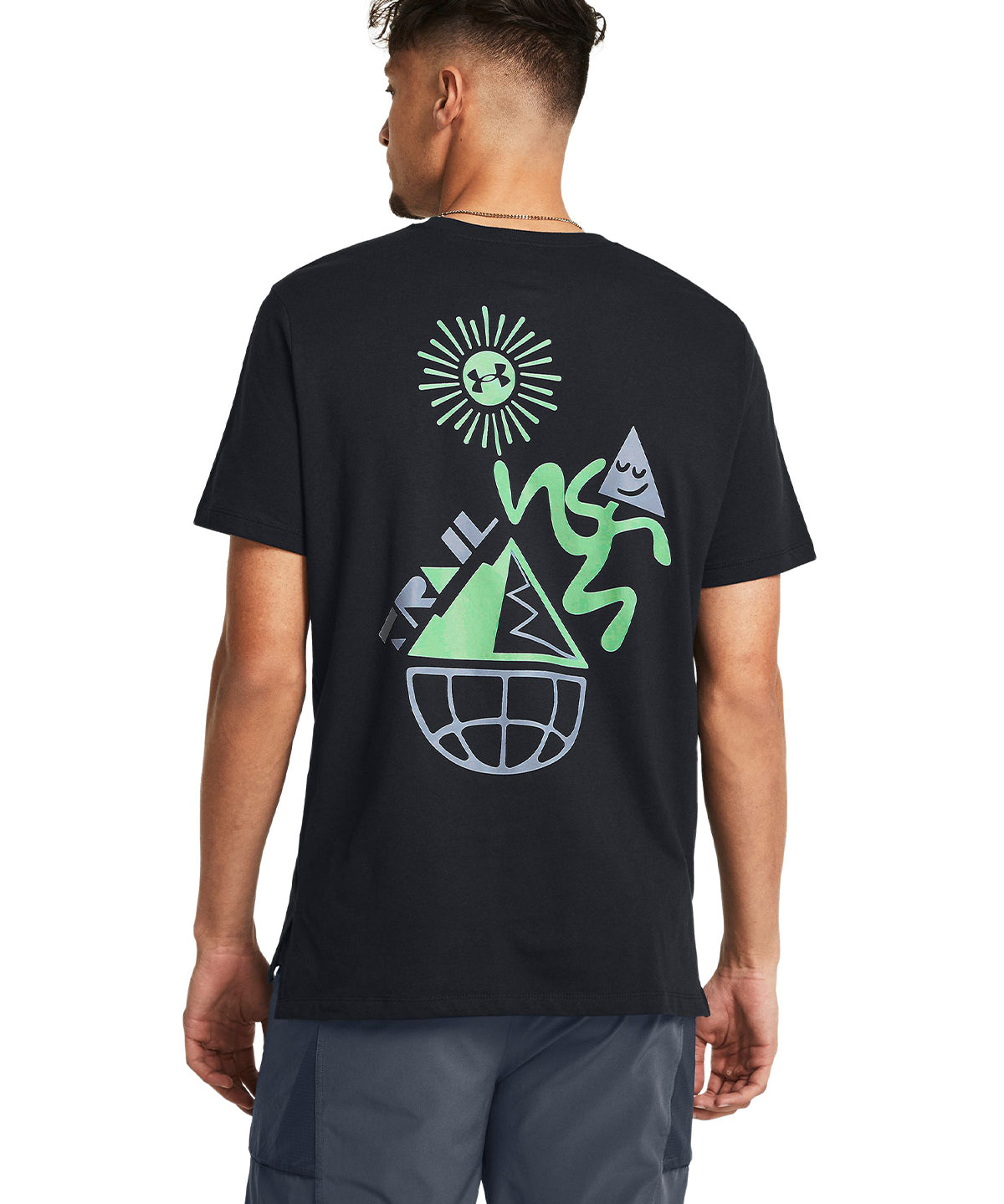 Polera manga corta UA Launch Trail para hombre