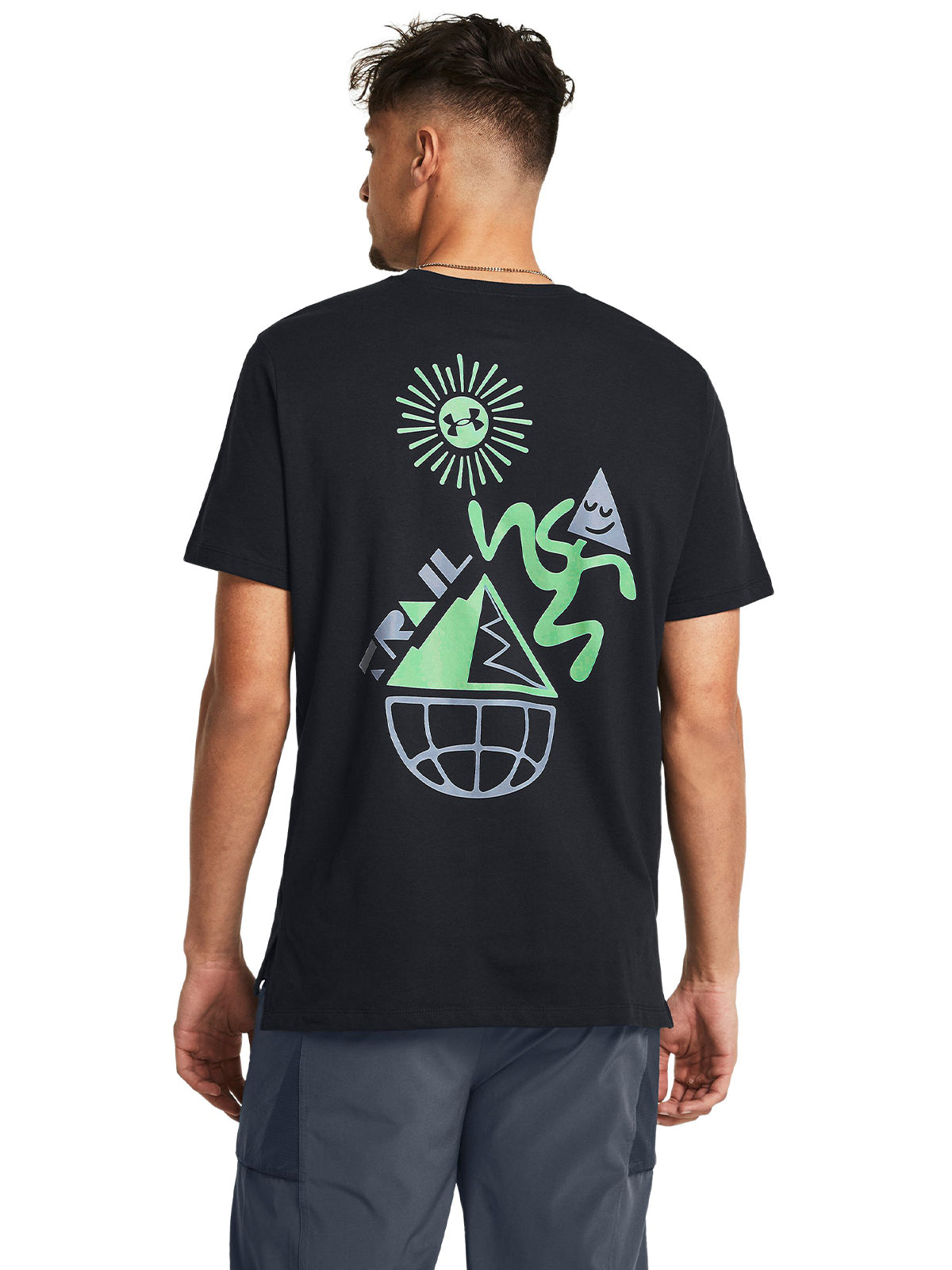 Polera manga corta UA Launch Trail para hombre