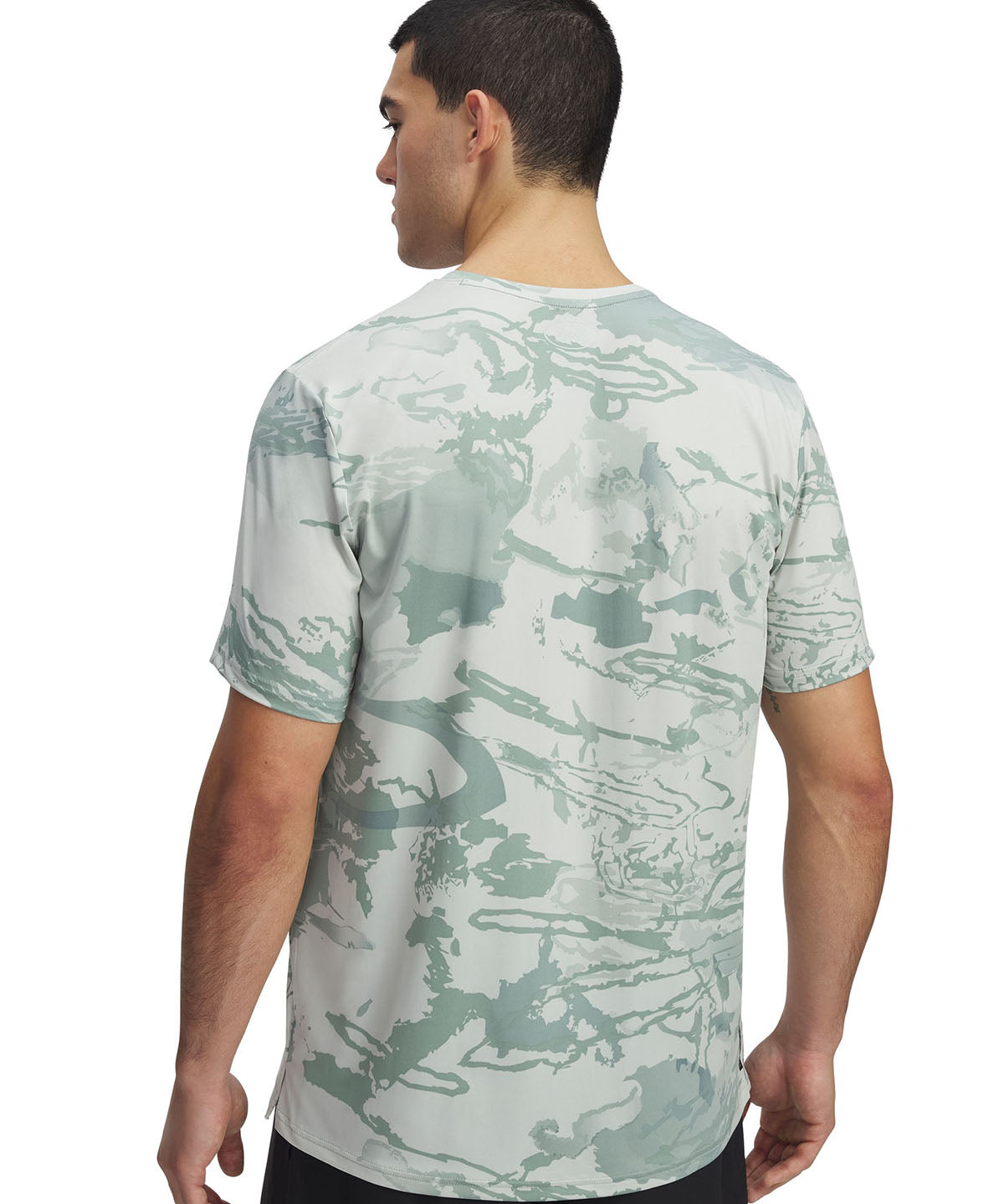 Polera manga corta UA Vanish Energy verde para hombre