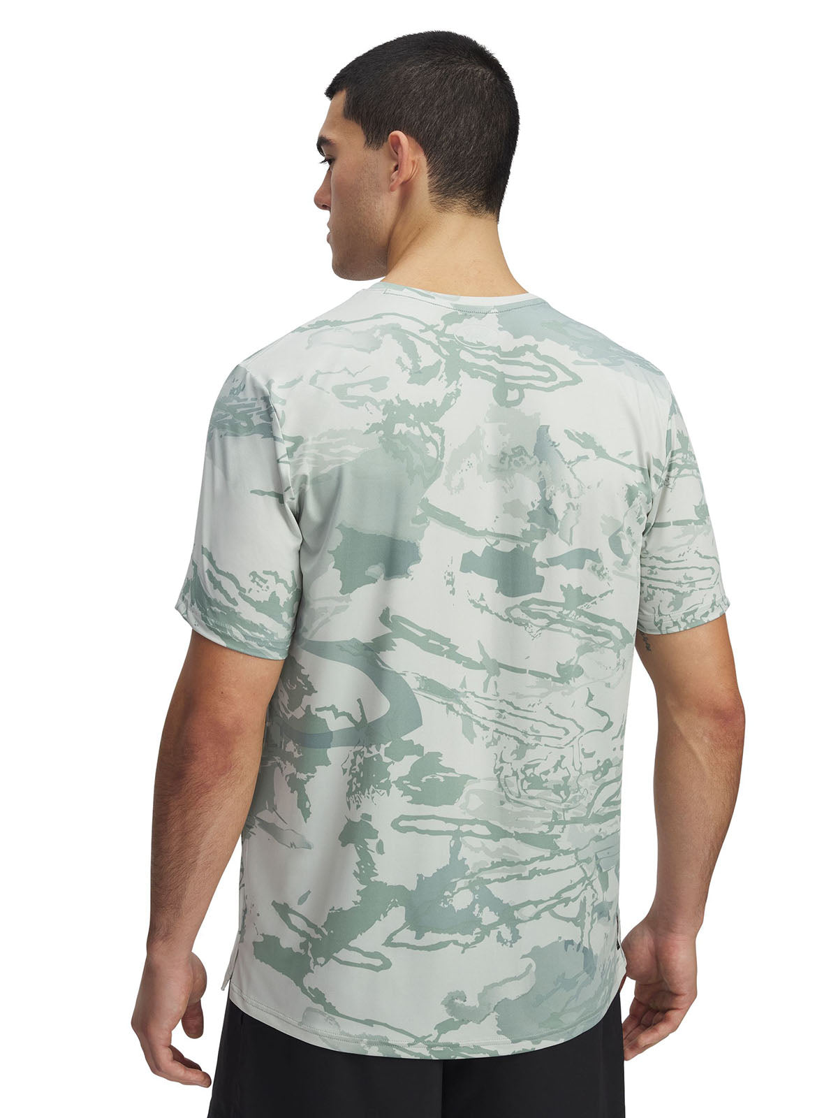 Polera manga corta UA Vanish Energy verde para hombre