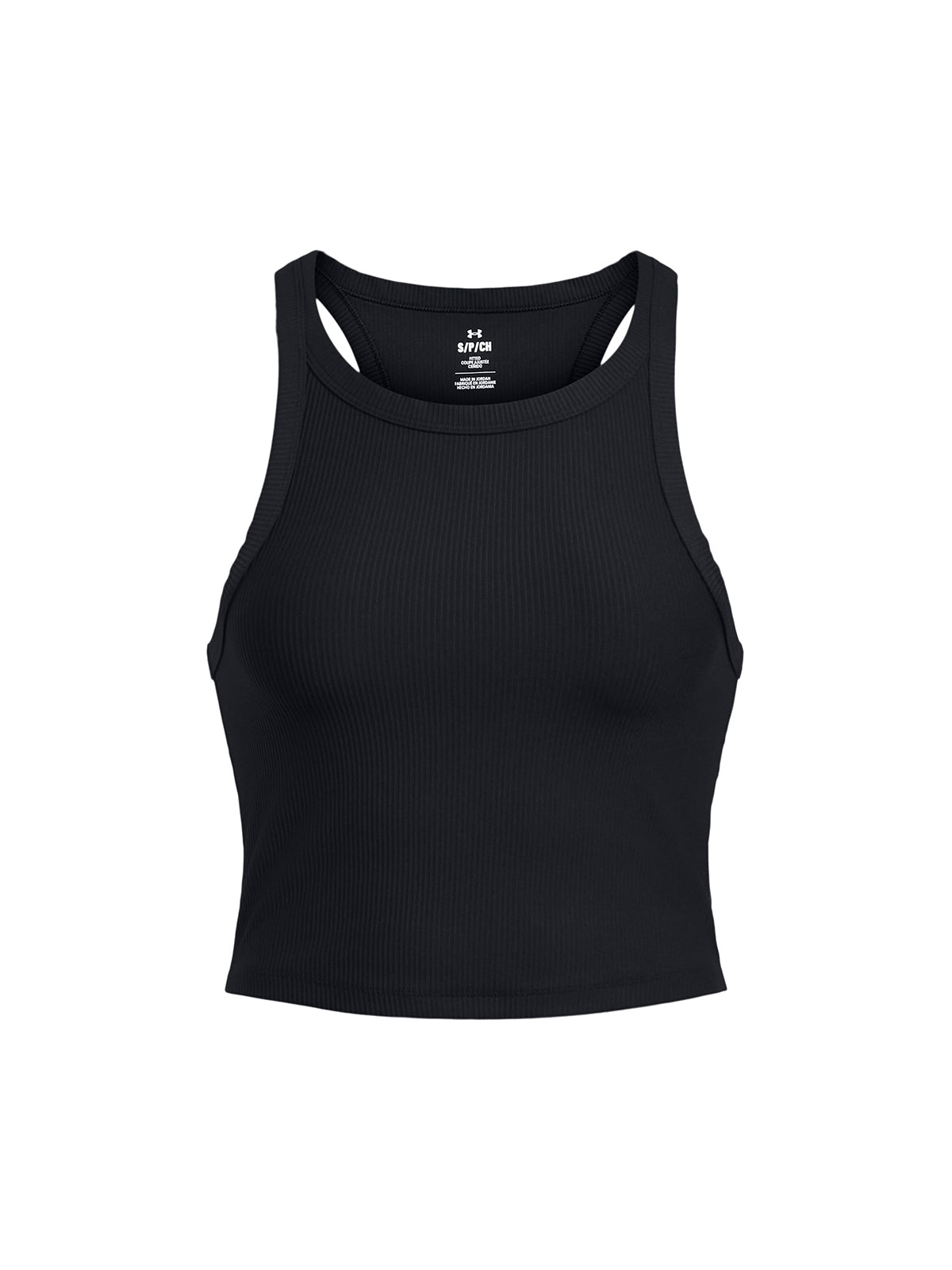 Polera sin mangas corta UA Meridian Rib para mujer