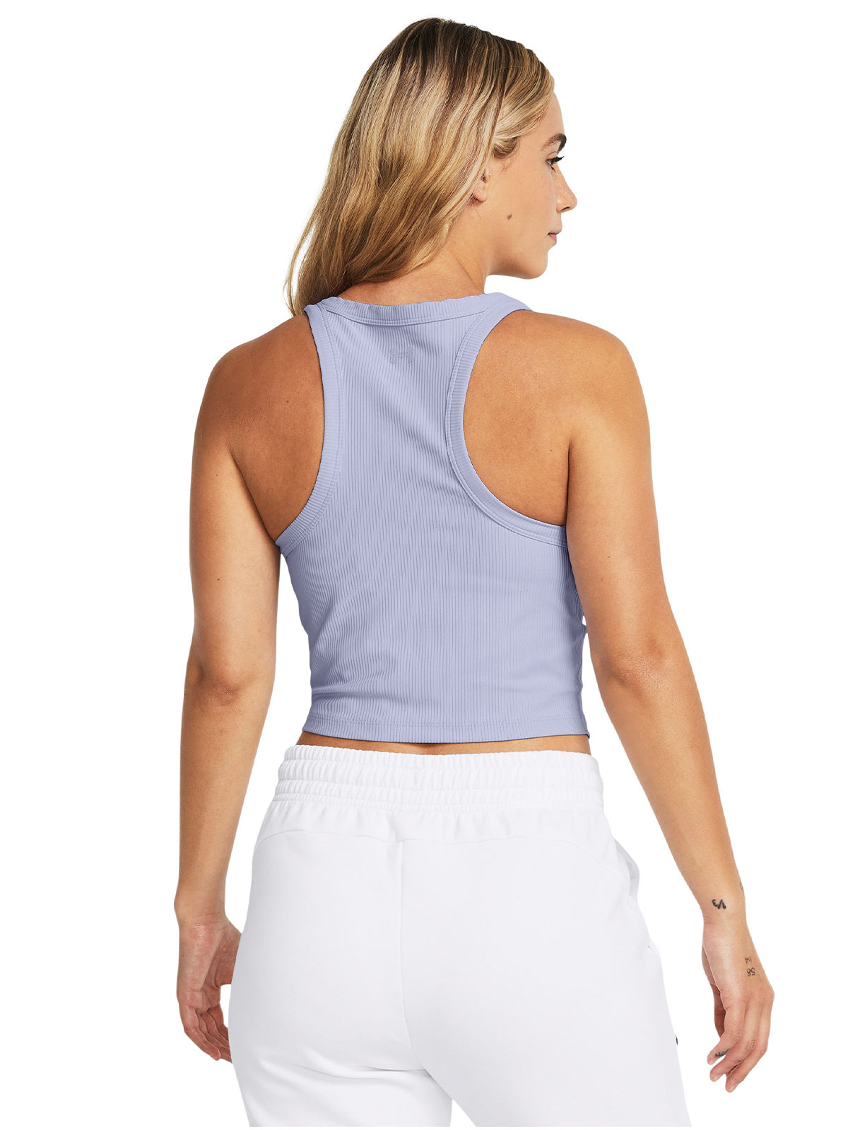 Polera sin mangas corta UA Meridian Rib para mujer