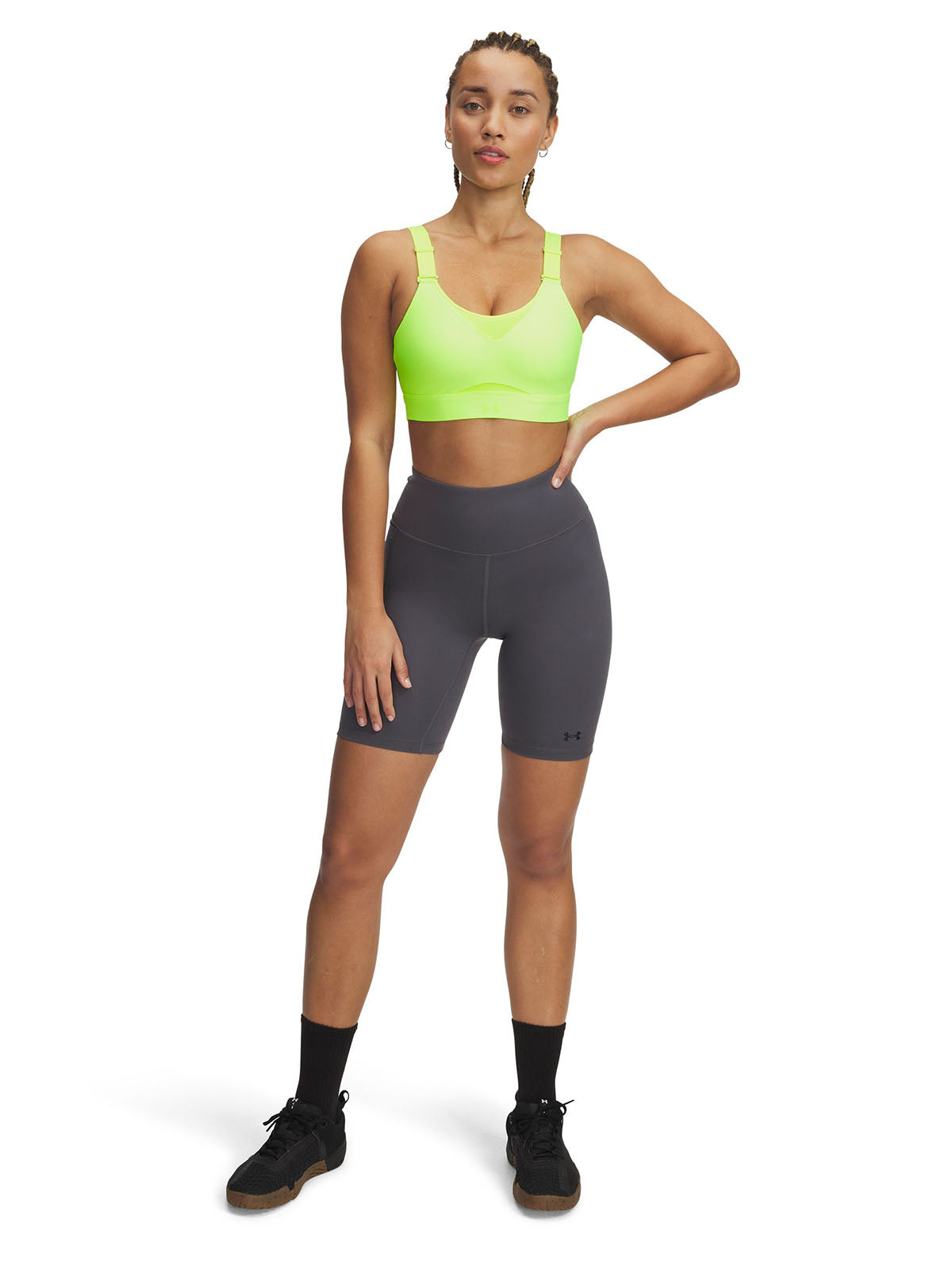 Sostén deportivo Under Armour infinity 2.0 high amarillo para mujer