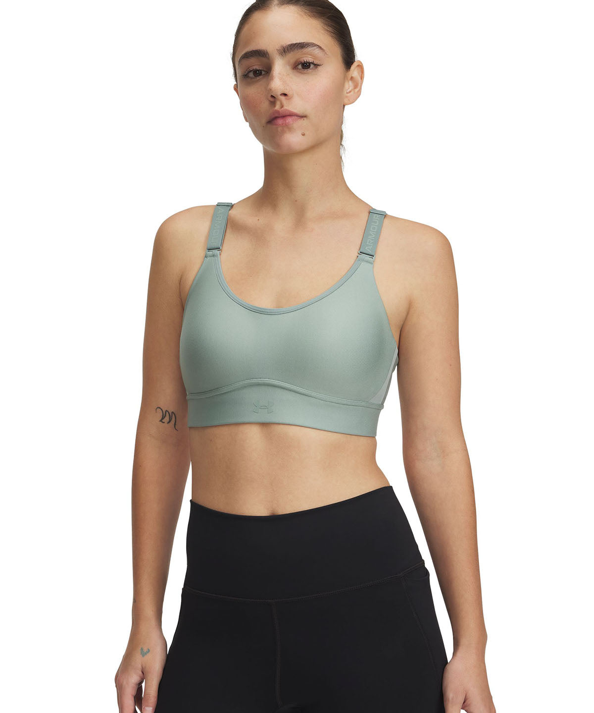 Sostén deportivo Under Armour infinity 2.0 mid verde para mujer