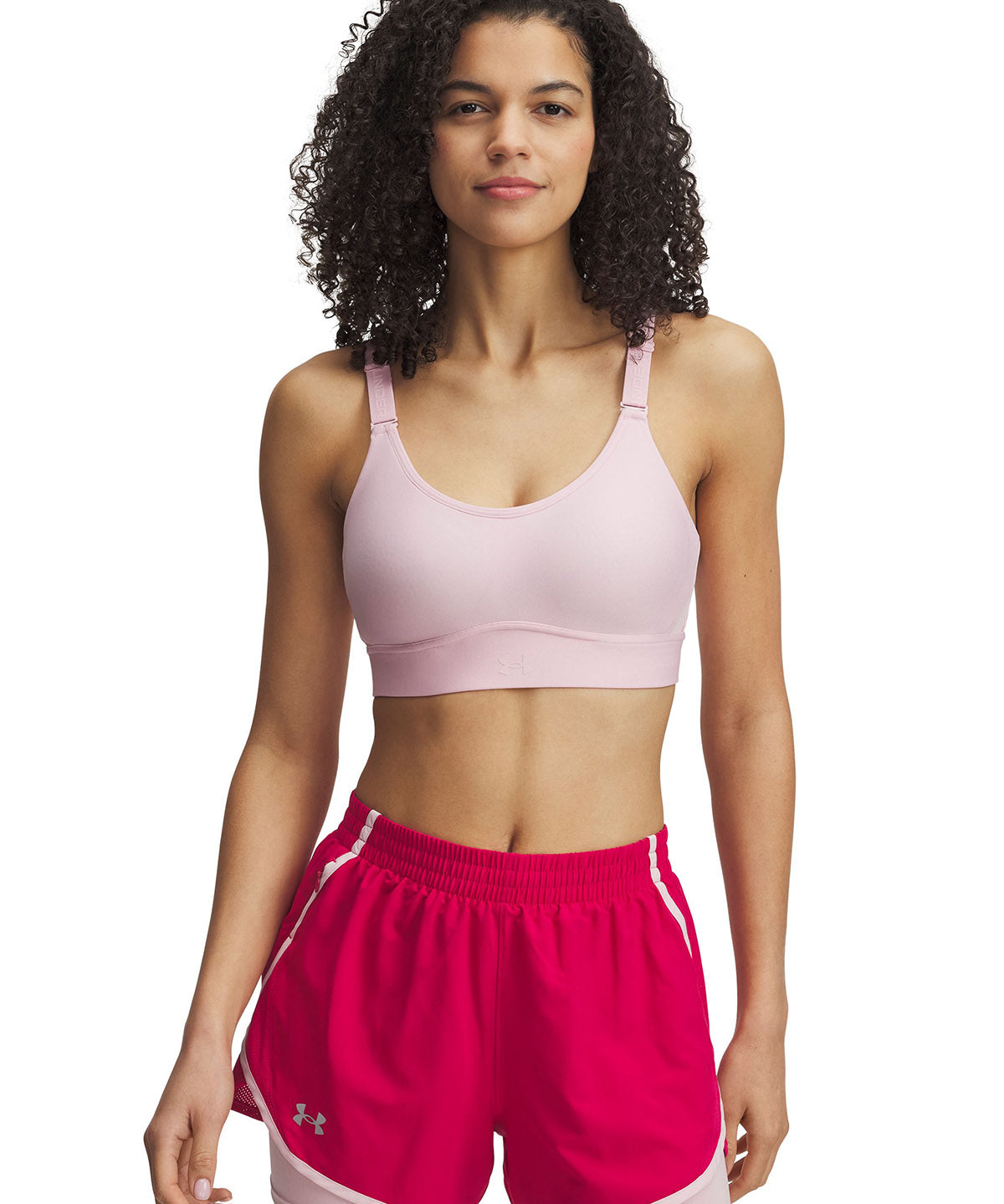 Sostén deportivo Under Armour infinity 2.0 mid rosado para mujer