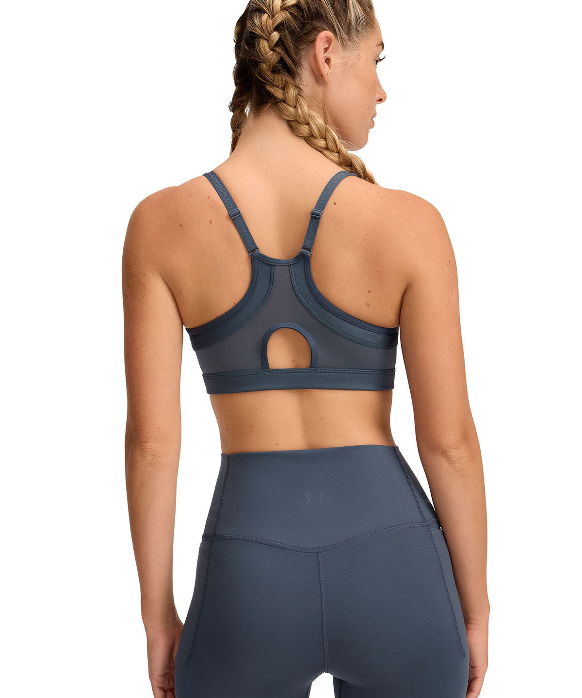 Sostén deportivo Under Armour infinity 2.0 low gris para mujer