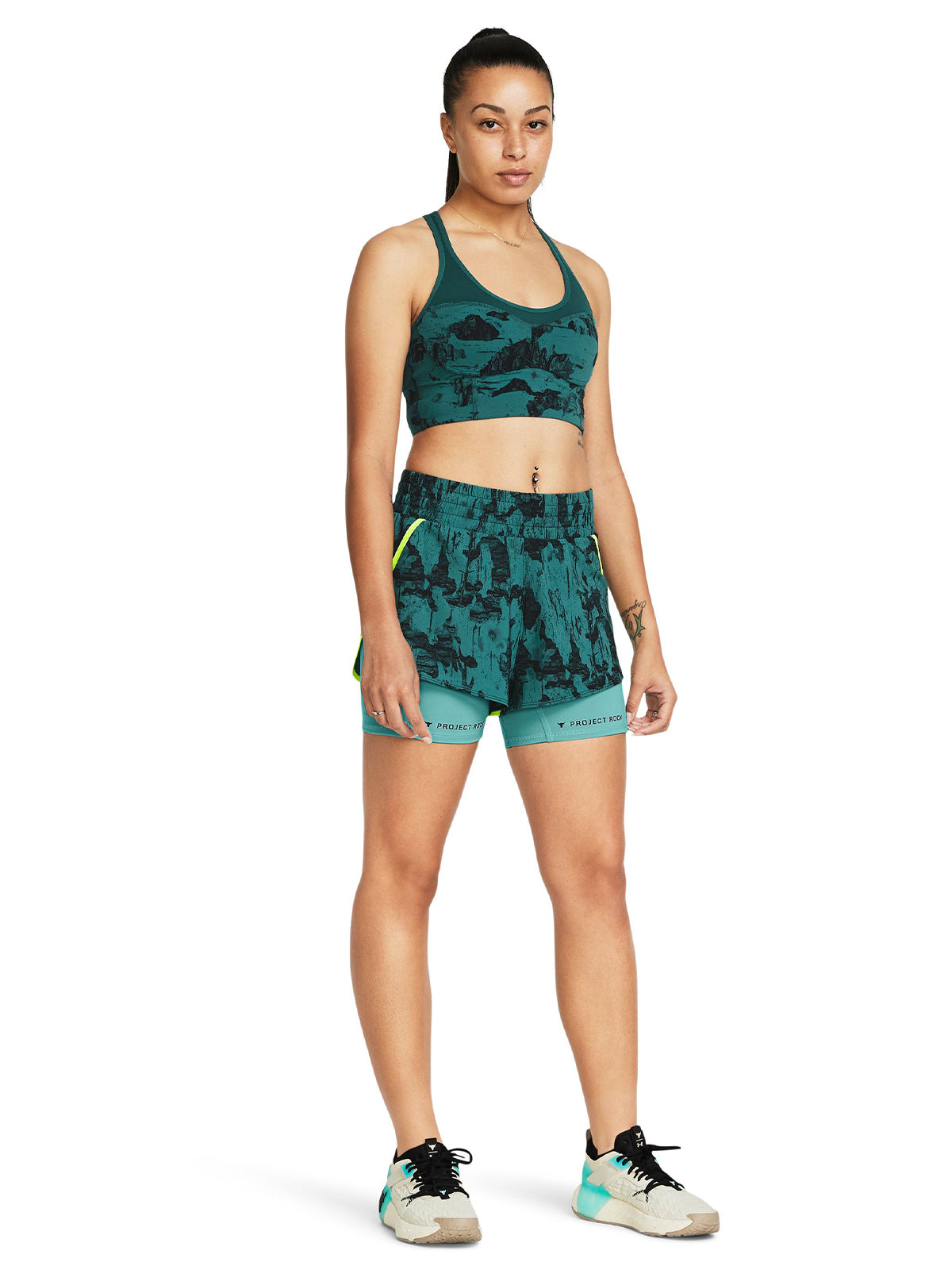 Shorts UA Project Rock Leg Day Flex para mujer