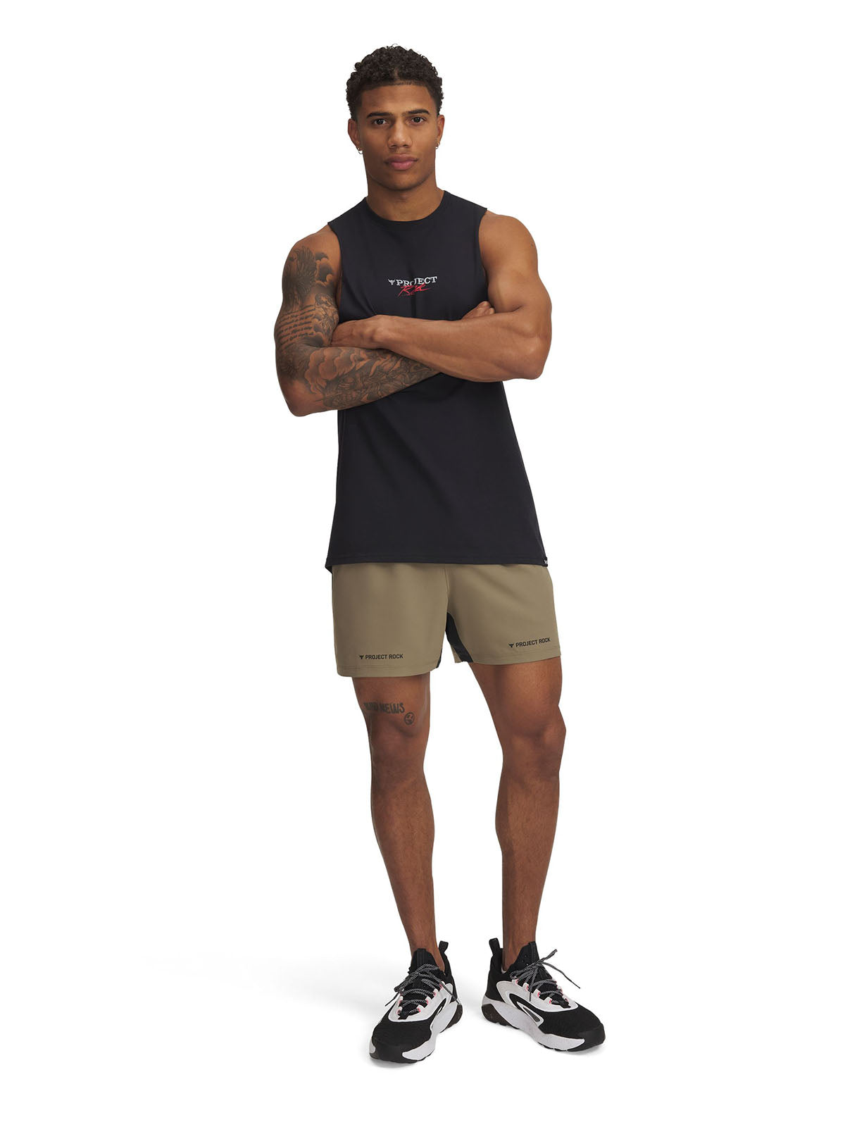 Shorts Project Rock café para hombre Under Armour