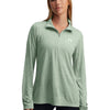 Polerón mujer Under Armour tech twist ½ cierre verde