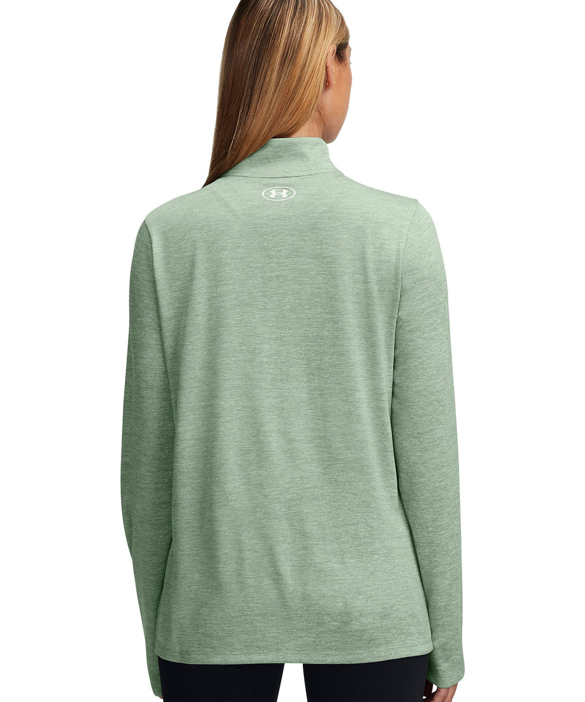 Polerón mujer Under Armour tech twist ½ cierre verde