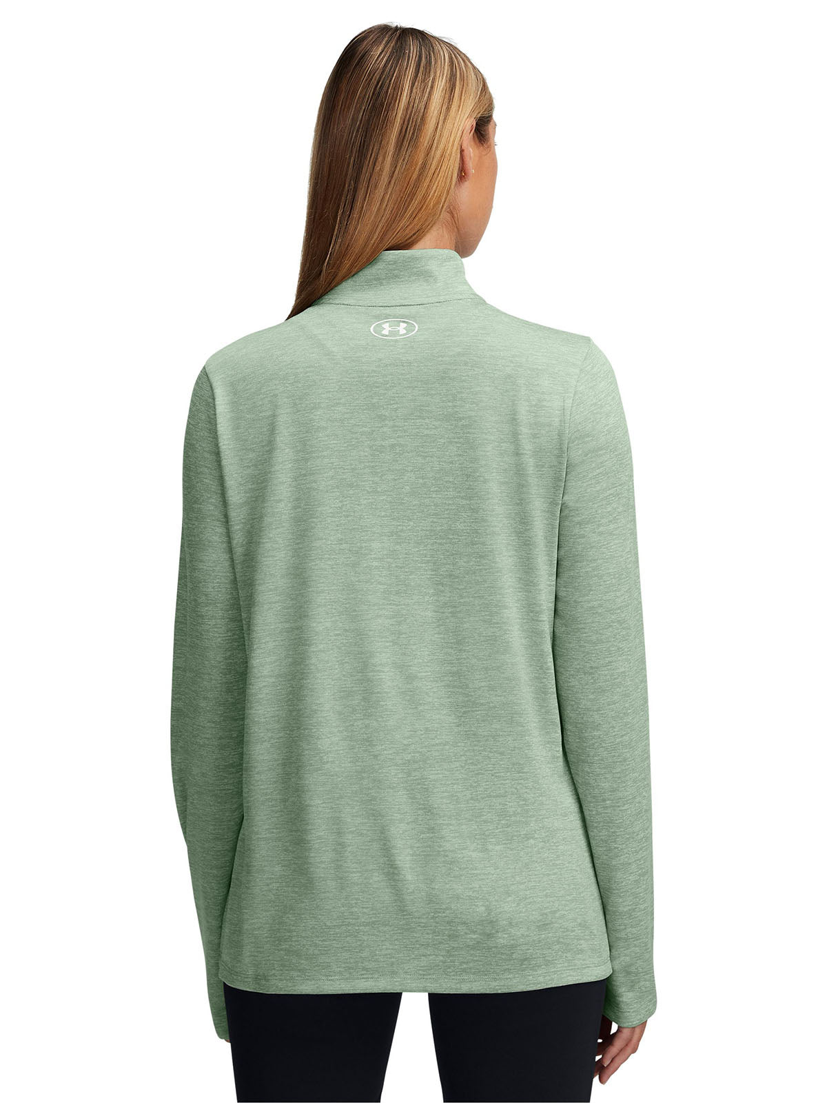 Polerón mujer Under Armour tech twist ½ cierre verde