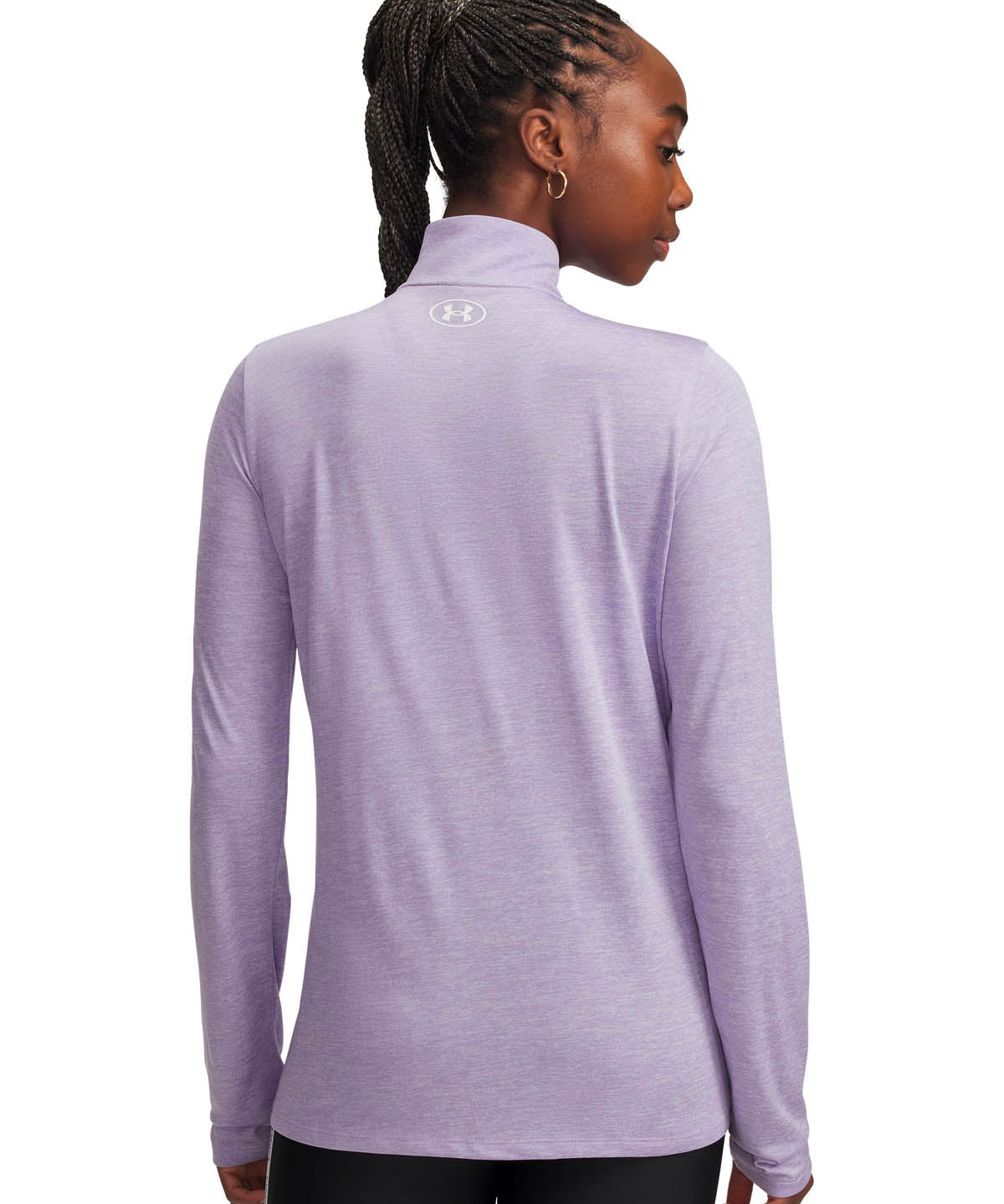 Polerón de entrenamiento para mujer Fleece UA Tech ½ Zip Morado Under Armour