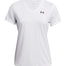 Polera manga corta Under Armour tech blanco para mujer