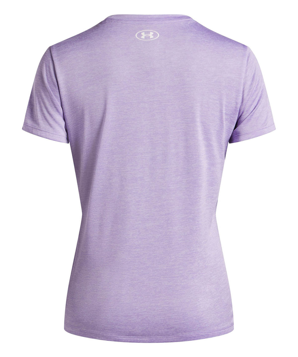 Polera manga corta de entrenamiento para mujer Tech Twist morado Under Armour