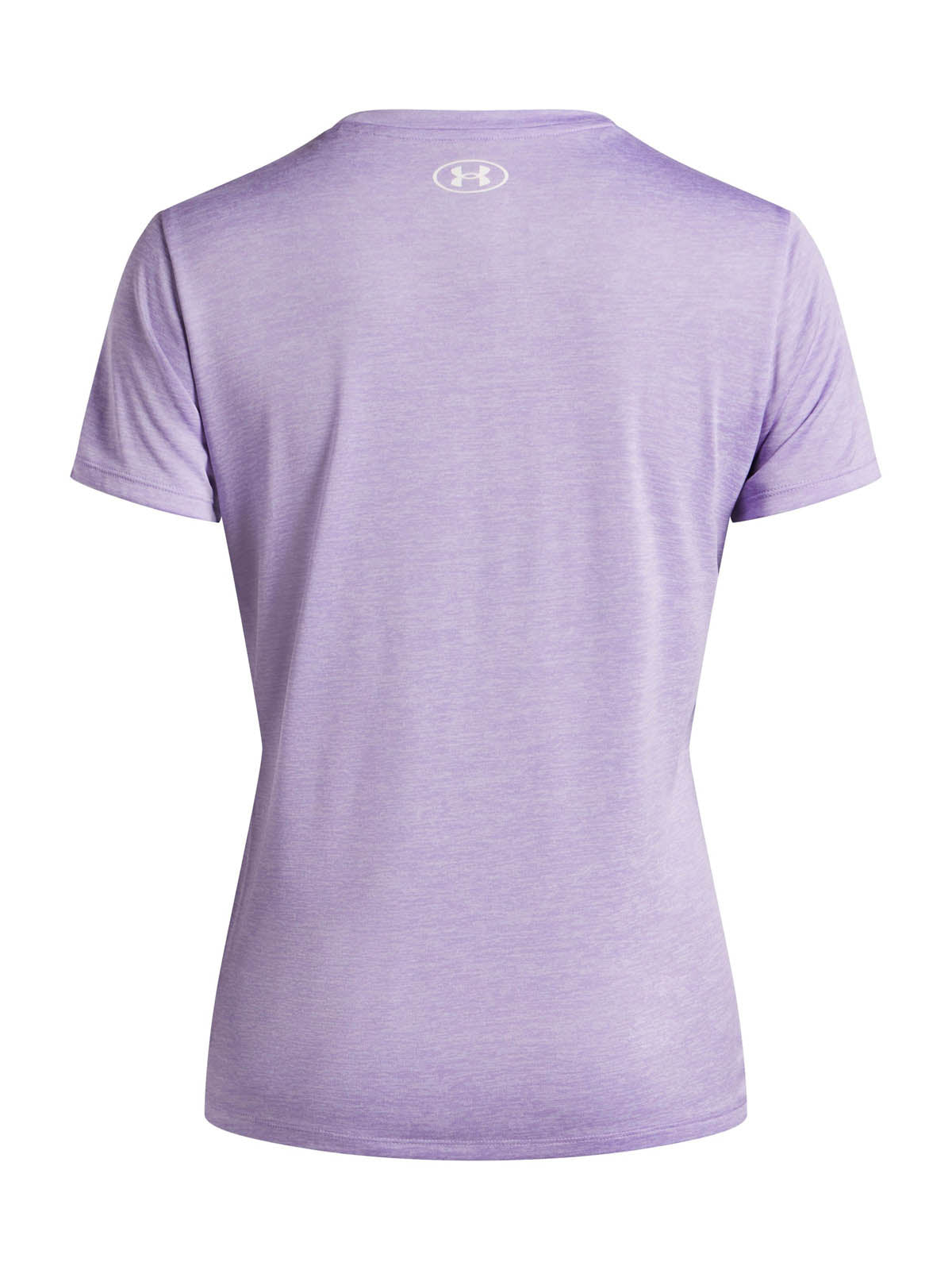 Polera manga corta de entrenamiento para mujer Tech Twist morado Under Armour