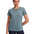 Polera manga corta de entrenamiento para mujer Tech Twist azul Under Armour