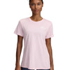 Polera manga corta Under Armour tech twist rosado para mujer