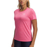 Polera manga corta Under Armour tech twist rosado para mujer