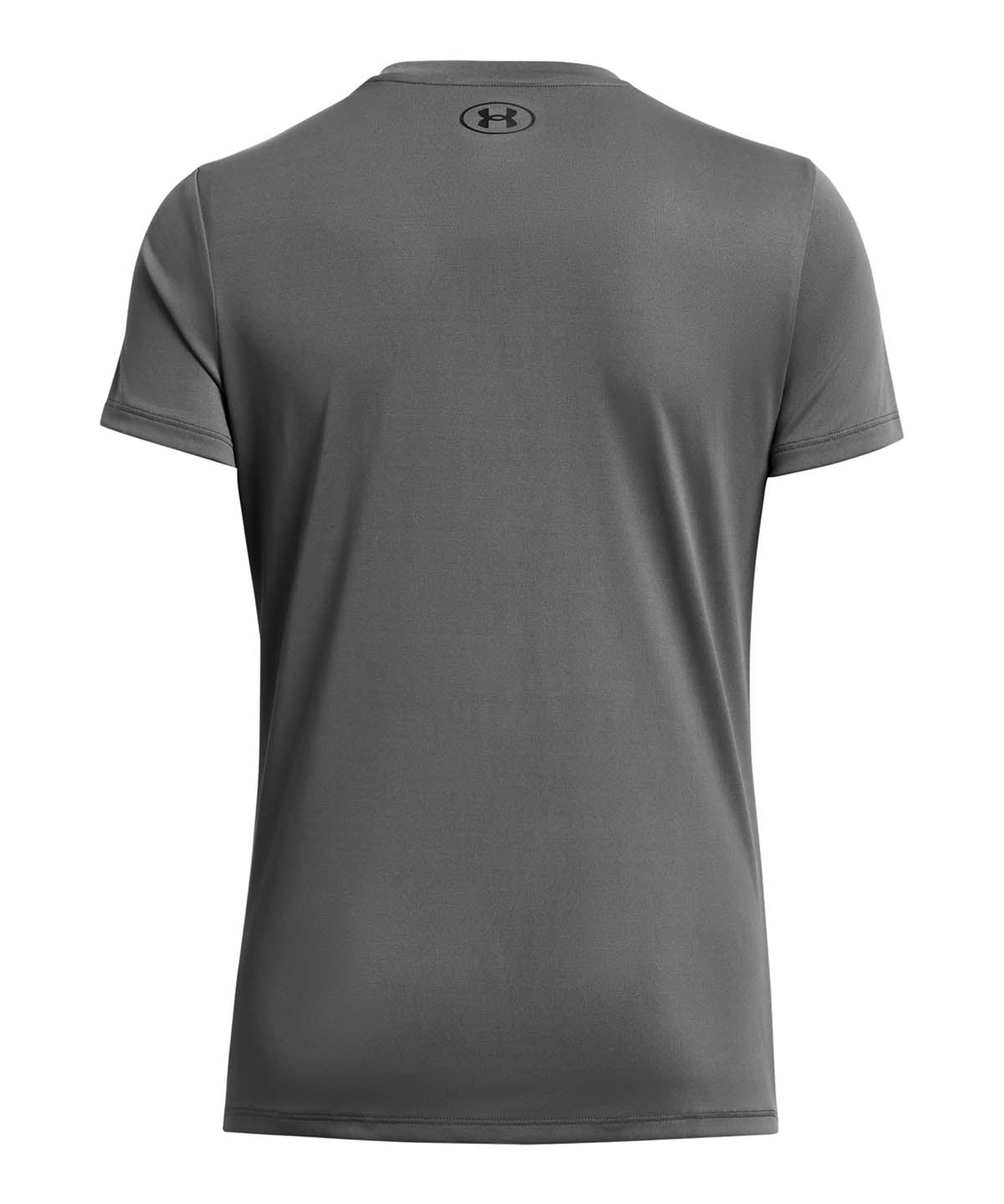 Polera manga corta Under Armour launch gris para mujer