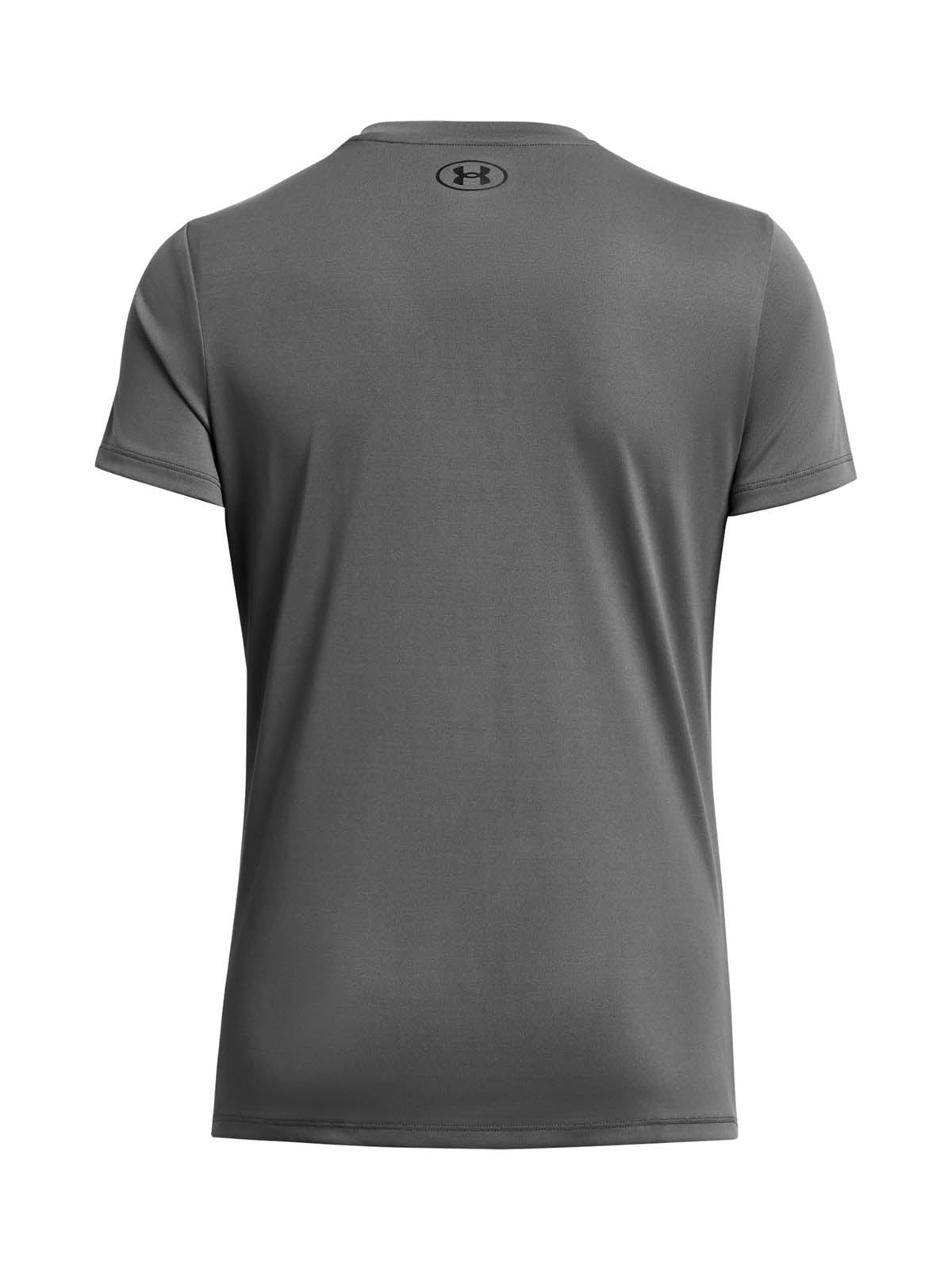 Polera manga corta Under Armour launch gris para mujer