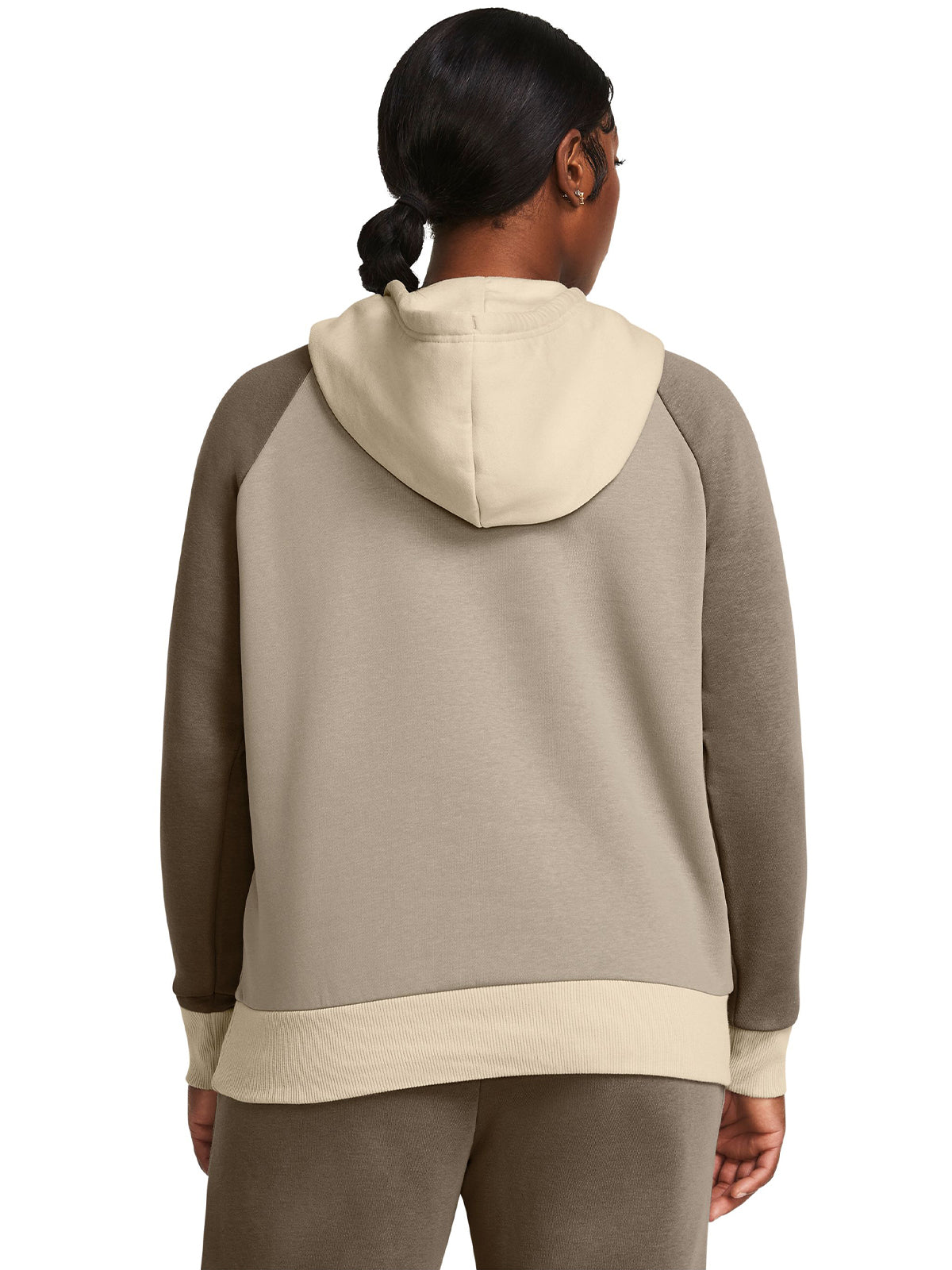 Polerón UA Rival Fleece Colorblock para mujer