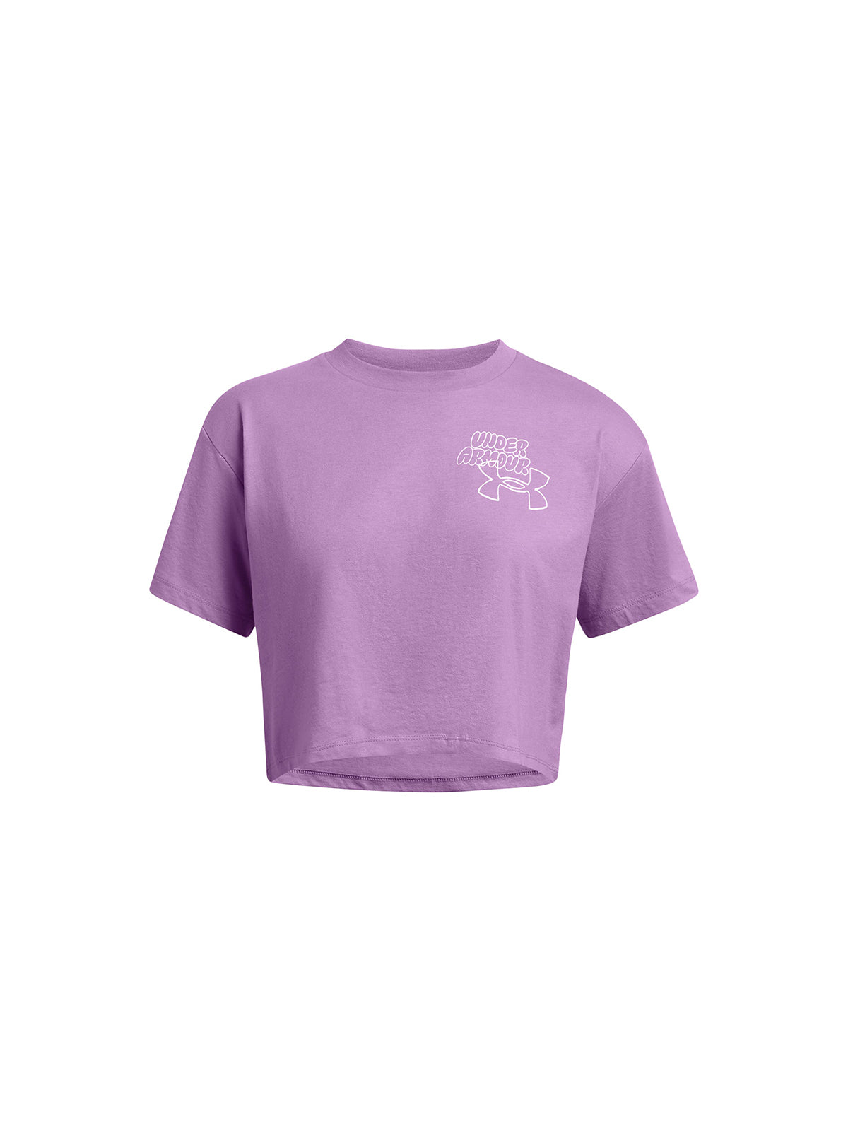 Polera manga corta UA Bubble Script para mujer