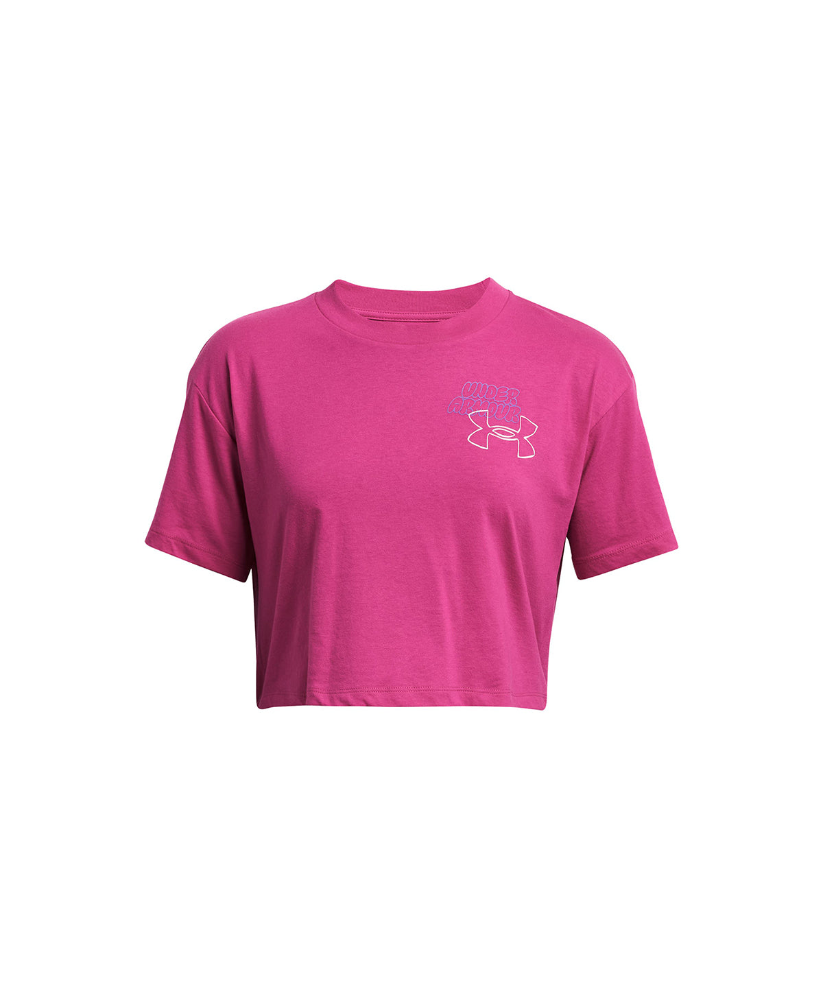 Polera manga corta UA Bubble Script para mujer
