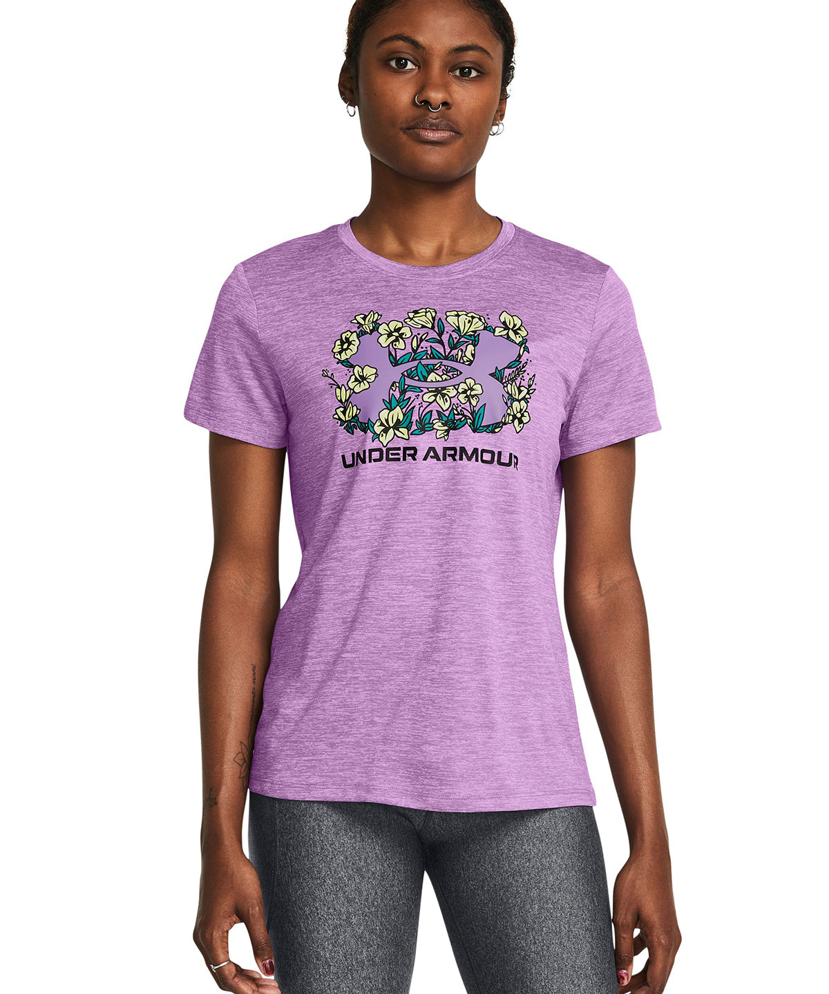 Polera manga corta UA Tech¿ Twist Flower para mujer