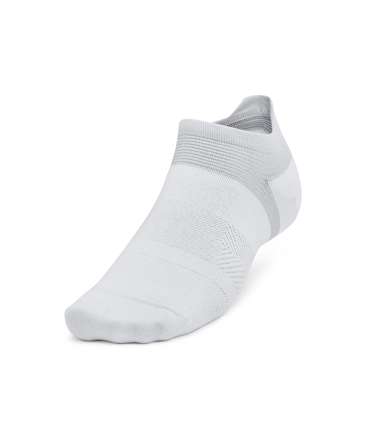 Calcetín unisex Under Armour armourdry® run lite 3-pack no show blanco