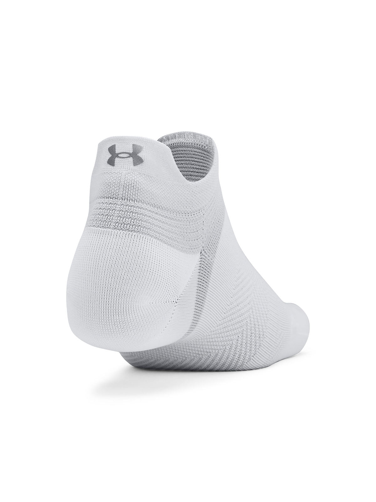Calcetín unisex Under Armour armourdry® run lite 3-pack no show blanco