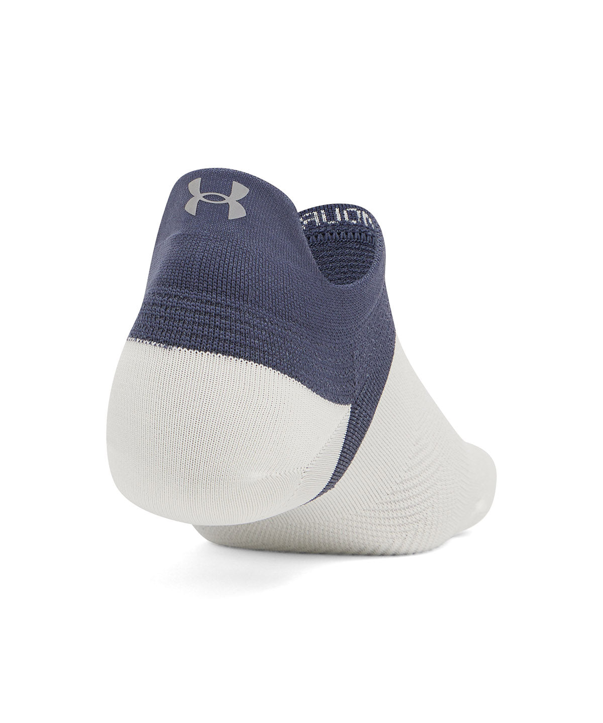 Calcetín unisex Under Armour armourdry® run lite 3-pack no show tab blanco