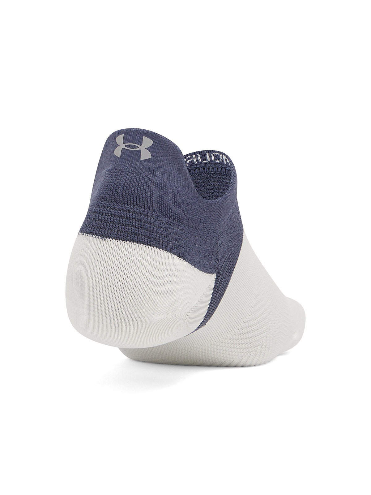 Calcetín unisex Under Armour armourdry® run lite 3-pack no show tab blanco