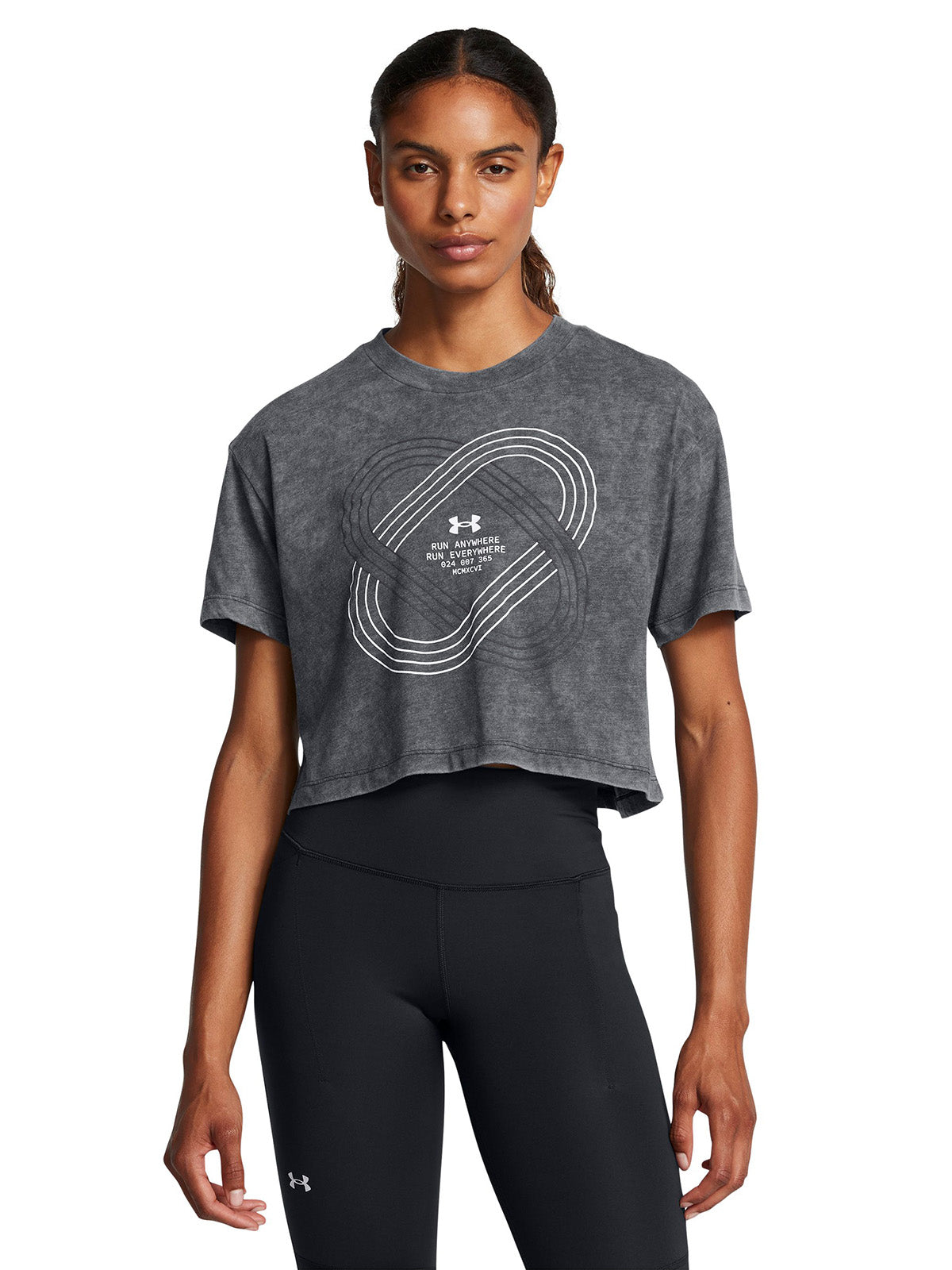 Polera manga corta UA Run Anywhere para mujer