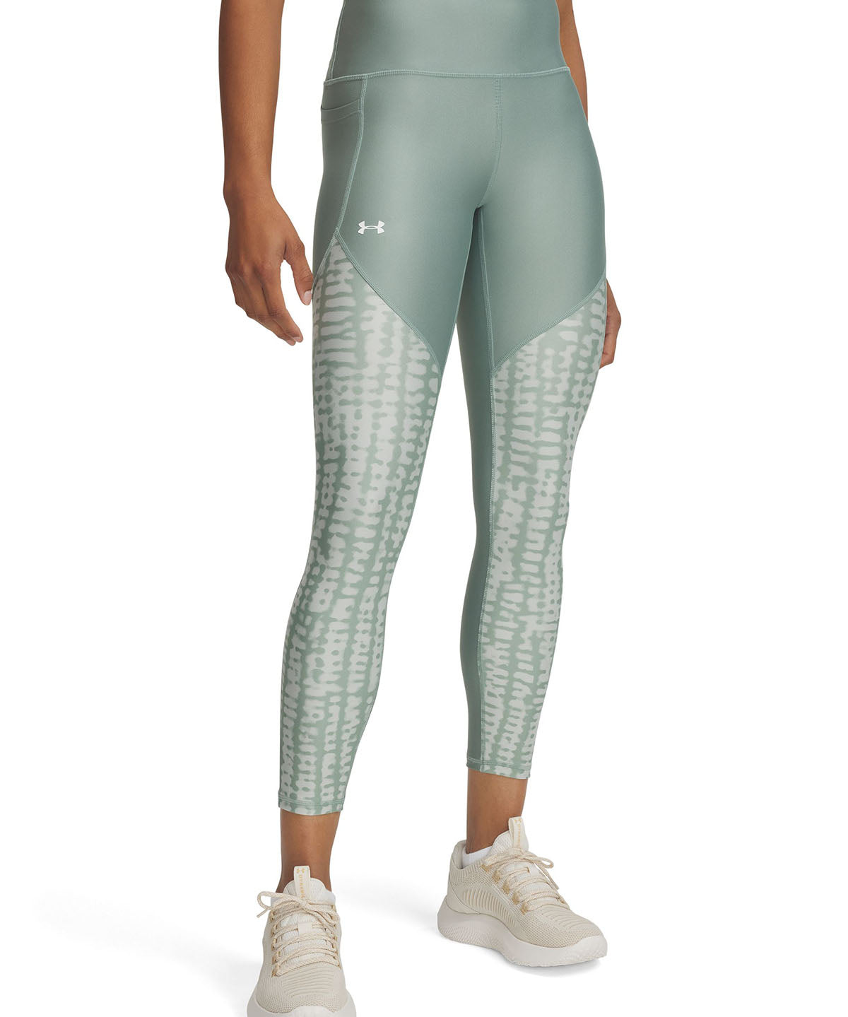 Calzas Under Armour tech verde para mujer