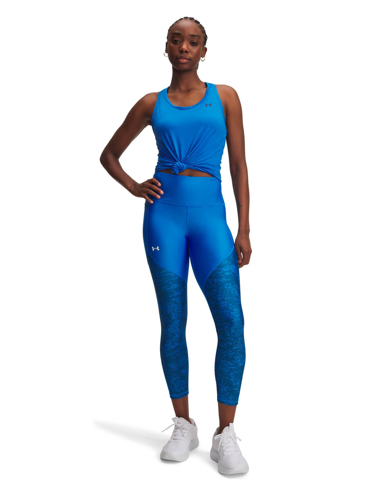 Calza de entrenamiento para mujer Tech Printed Panel Azul Under Armour