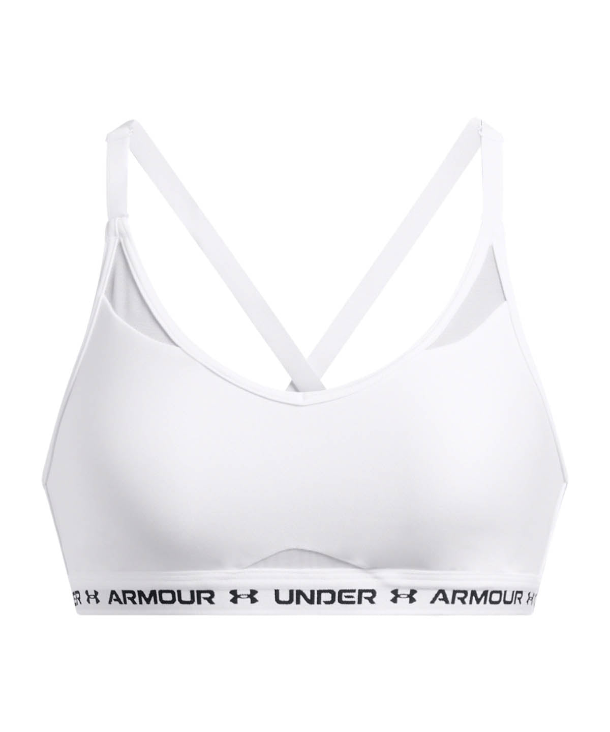 Sostén deportivo Under Armour crossback low blanco para mujer