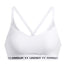 Sostén deportivo Under Armour crossback low blanco para mujer