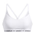 Sostén deportivo Under Armour crossback low blanco para mujer