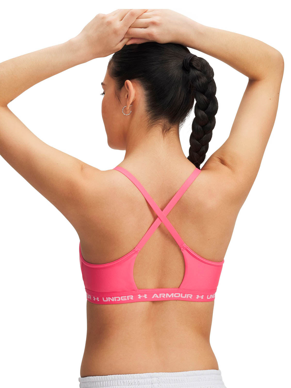 Peto de entrenamiento para mujer Crossback Low rosado Under Armour