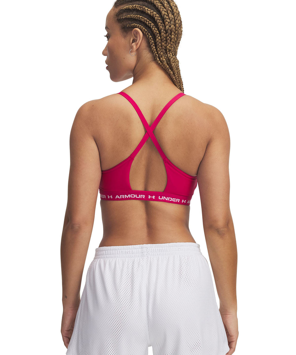 Sostén deportivo Under Armour crossback low morado para mujer