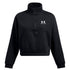 Polerón Lifestyle para mujer Icon Fleece Oversized ½ Zip negro Under Armour