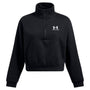 Polerón Lifestyle para mujer Icon Fleece Oversized ½ Zip negro Under Armour
